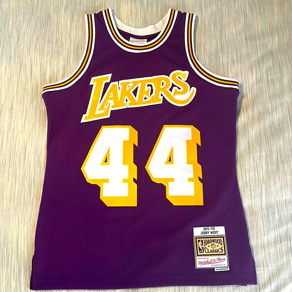 Los Angeles Lakers Jerry West Mitchell and Ness Swingman Jersey 1971-1972